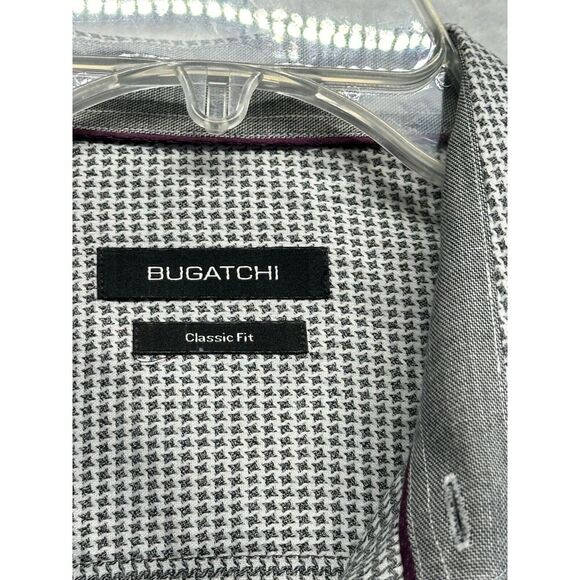 BUGATCHI Mens Classic Fit Classic Blue Point Collar Long Sleeve Shirt XL NWOT - Picture 3 of 7